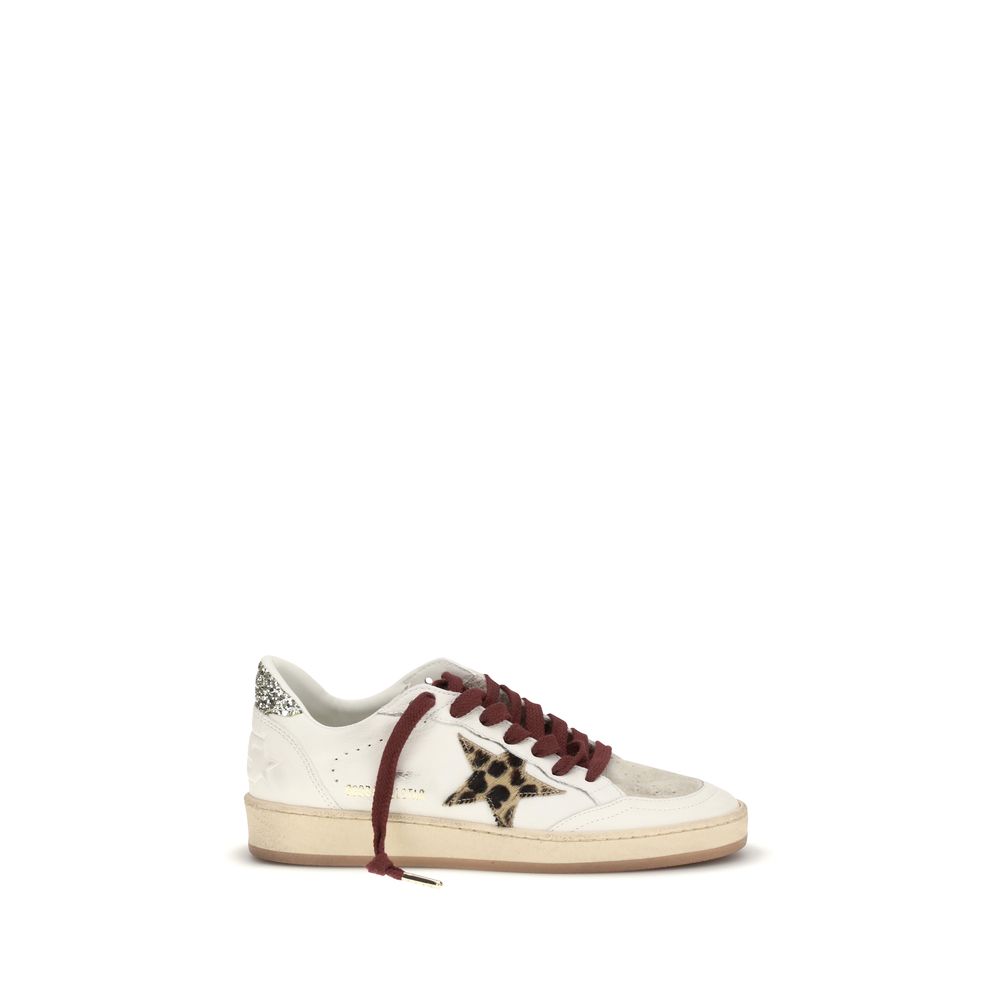 Golden Goose White Calf Leather Bos Taurus Low Top Sneakers