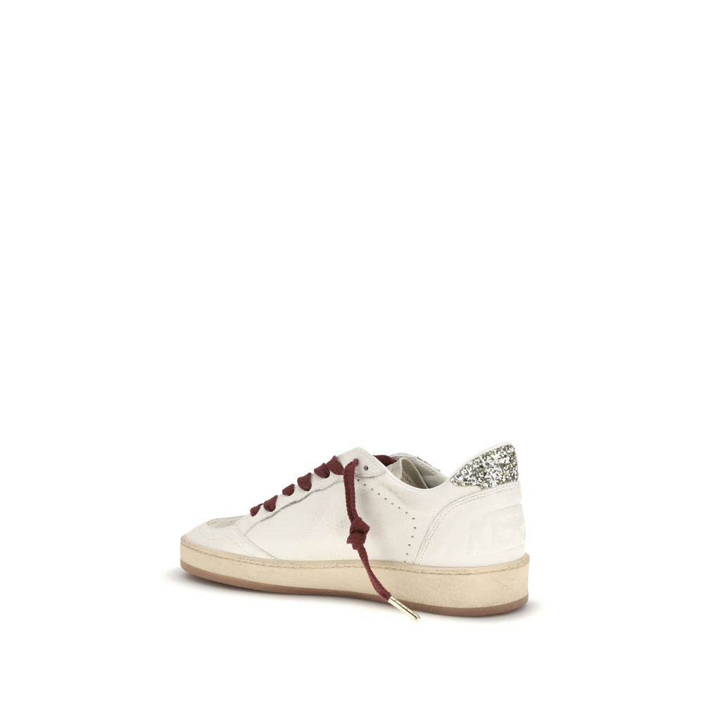 Golden Goose White Calf Leather Bos Taurus Low Top Sneakers