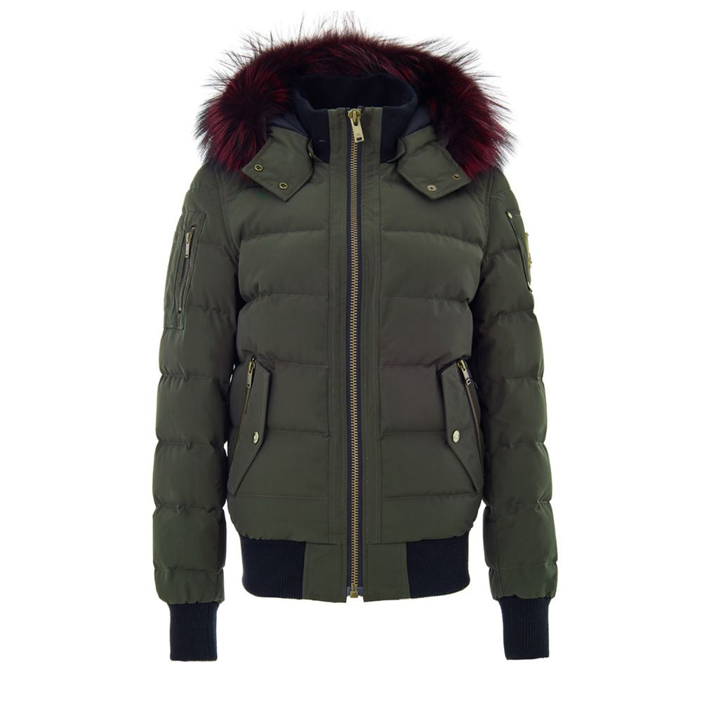 Moose Knuckles Green Cotton Bomber - Zeiniez