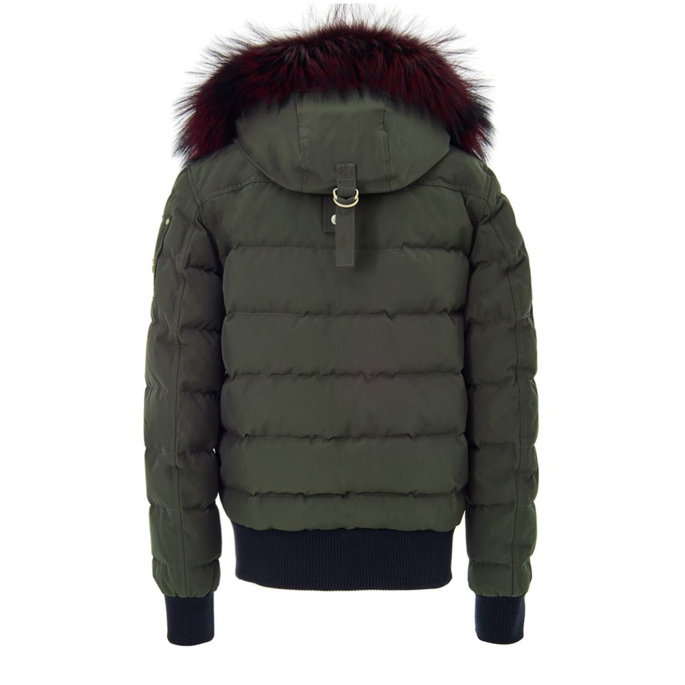 Moose Knuckles Green Cotton Bomber - Zeiniez