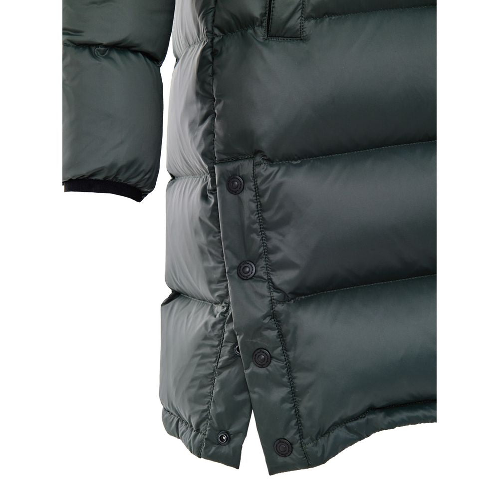 Moose Knuckles Green Cotton Full-Length Jacket - Zeiniez