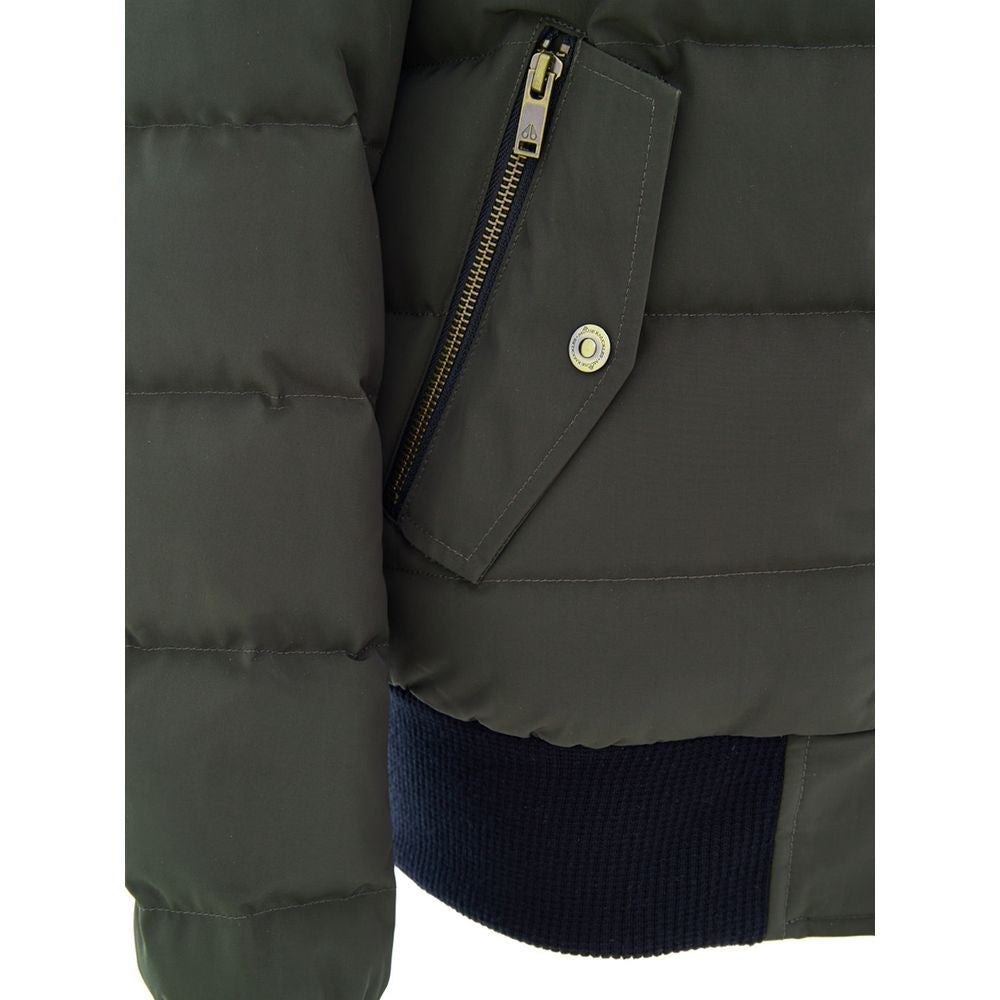 Moose Knuckles Green Cotton Bomber - Zeiniez