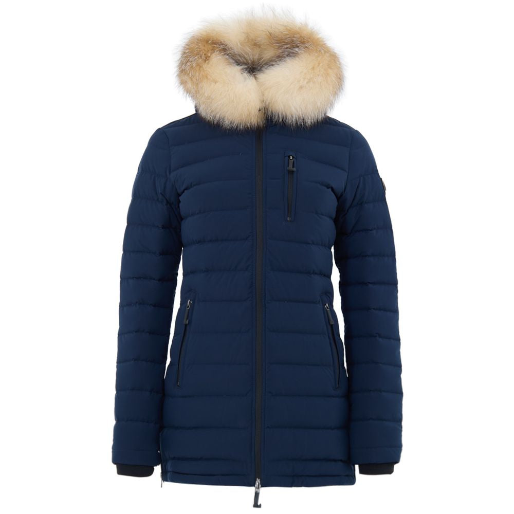 Moose Knuckles Blue Cotton Coat Moose Knuckles