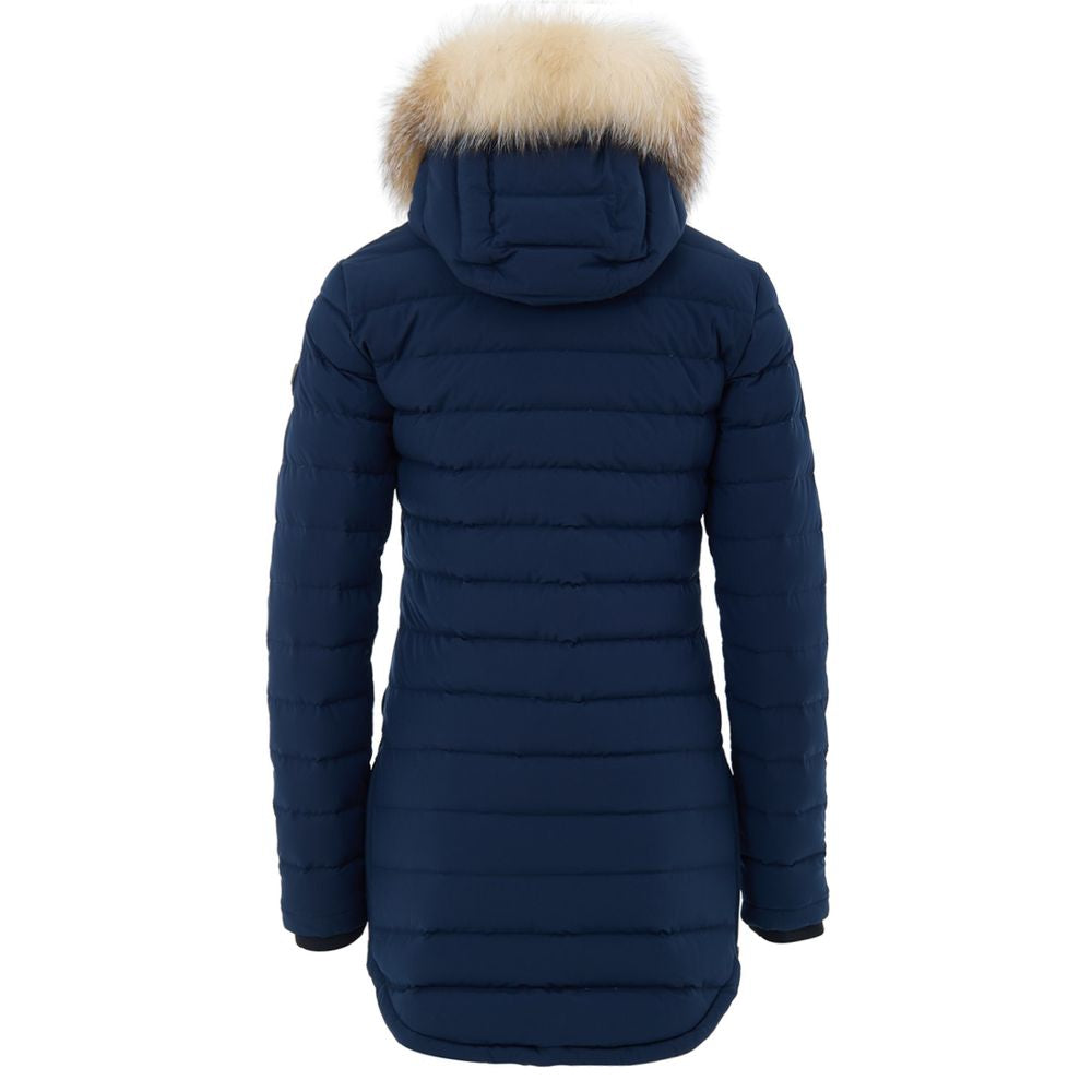 Moose Knuckles Blue Cotton Coat Moose Knuckles