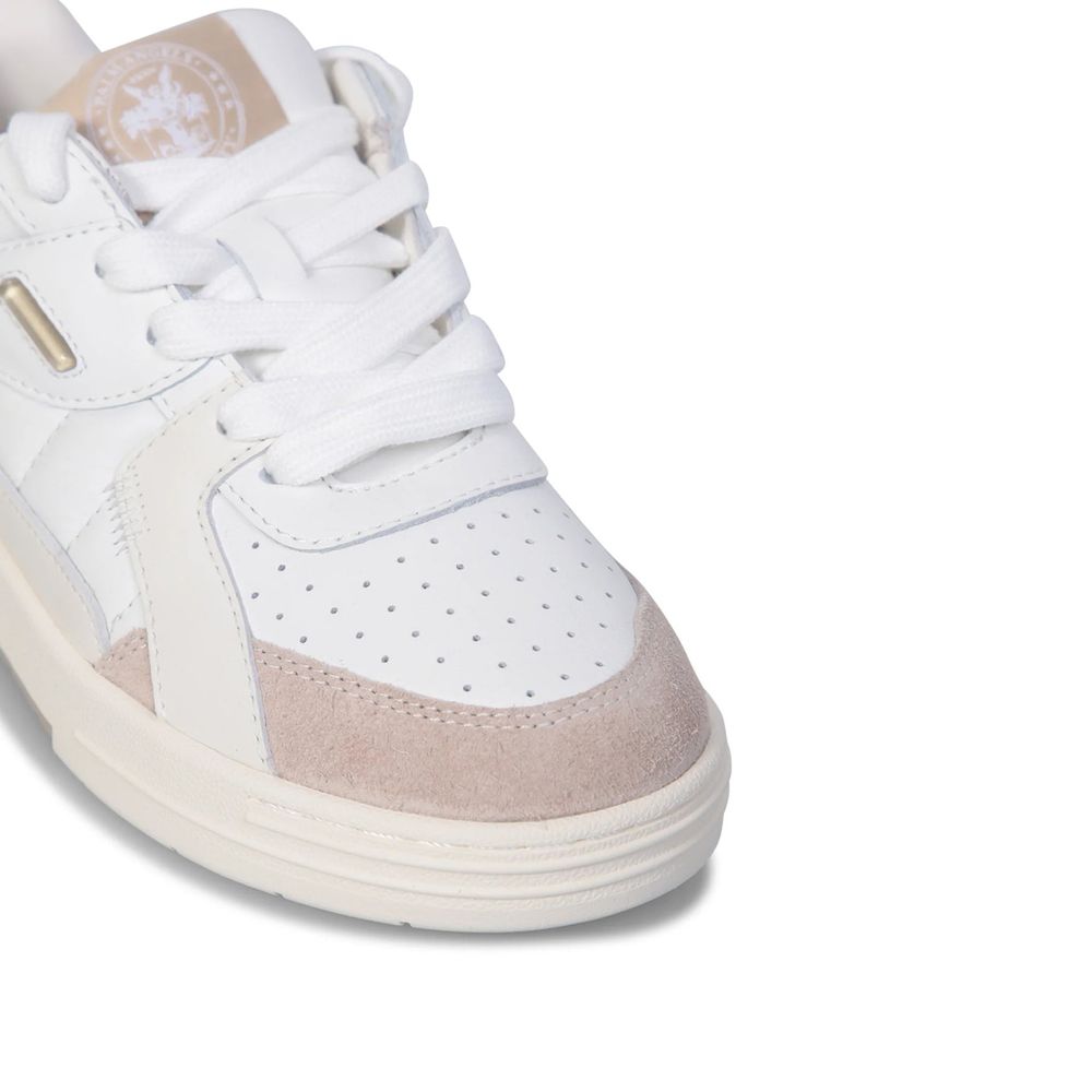 Palm Angels White Calfskin Sneakers