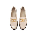 Salvatore Ferragamo White Calfskin Slip-On Loafers