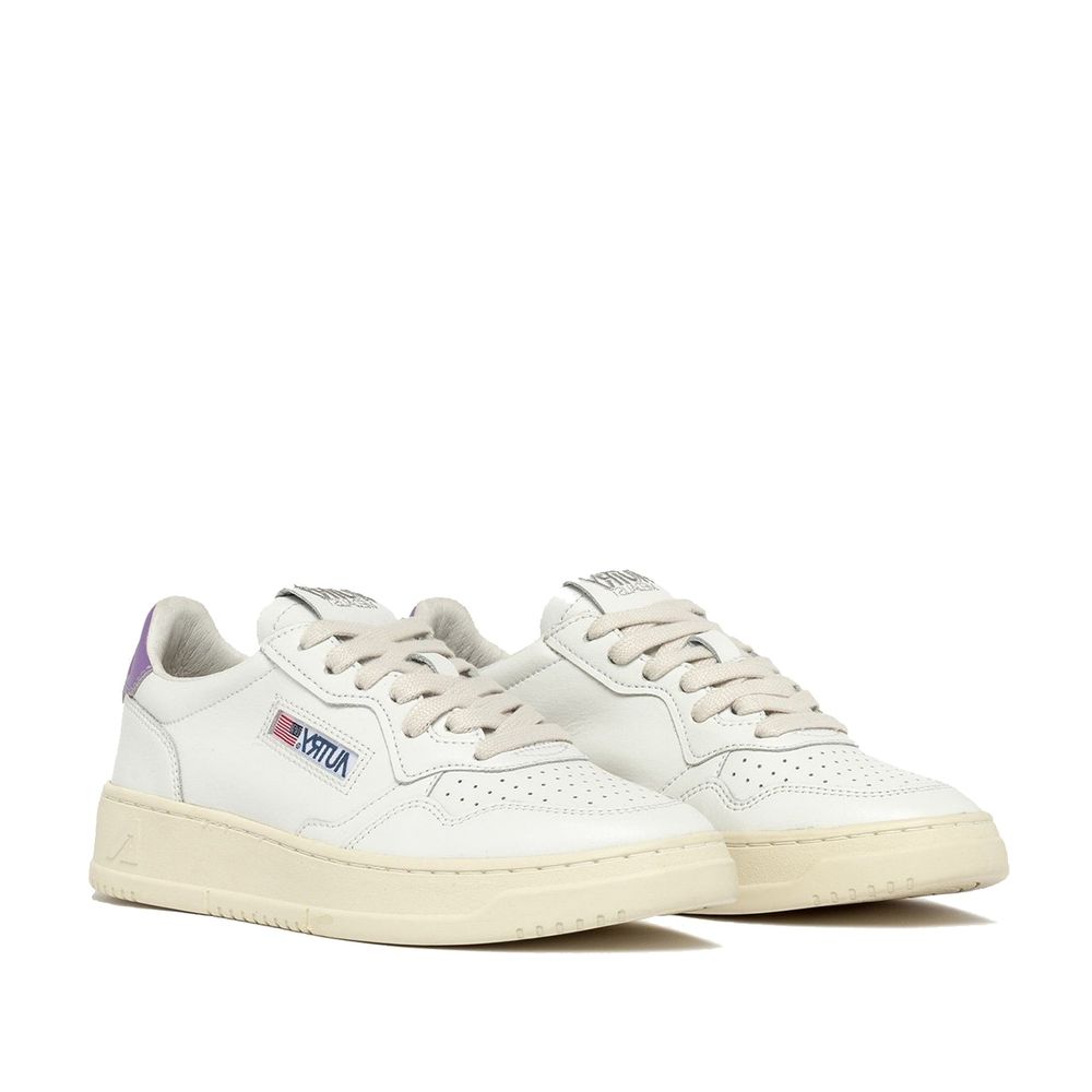 Autry White Leather Low Top Sneakers