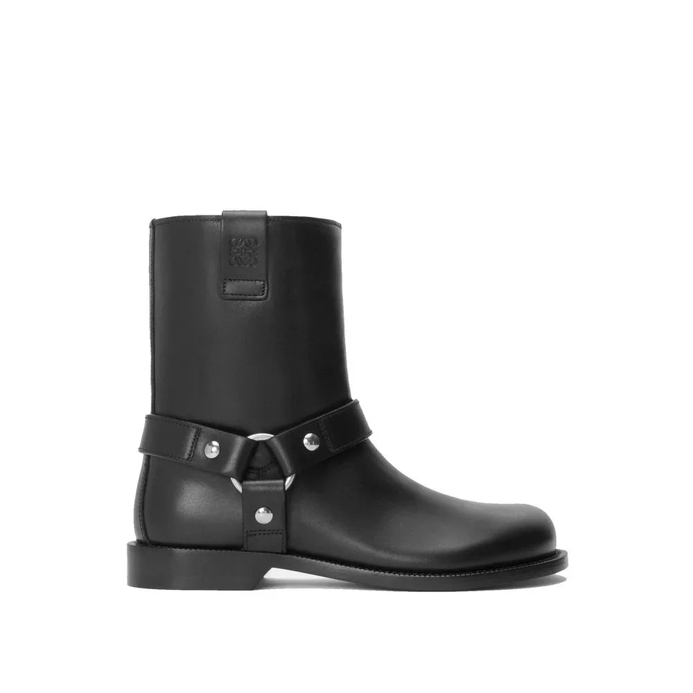 Loewe Black Calfskin Ankle Boots - Zeiniez