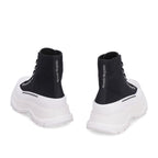 Alexander McQueen Black Canvas High Top Sneakers