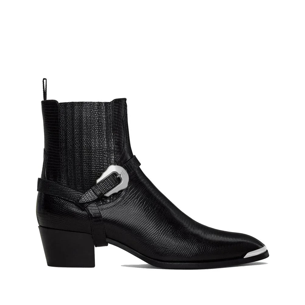 Celine Black Calfskin Chelsea Boots - Zeiniez