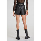 Patrizia Pepe Black Polyethylene Shorts