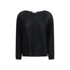 Allude Black Cashmere Sweater - Zeiniez