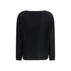 Allude Black Cashmere Sweater - Zeiniez