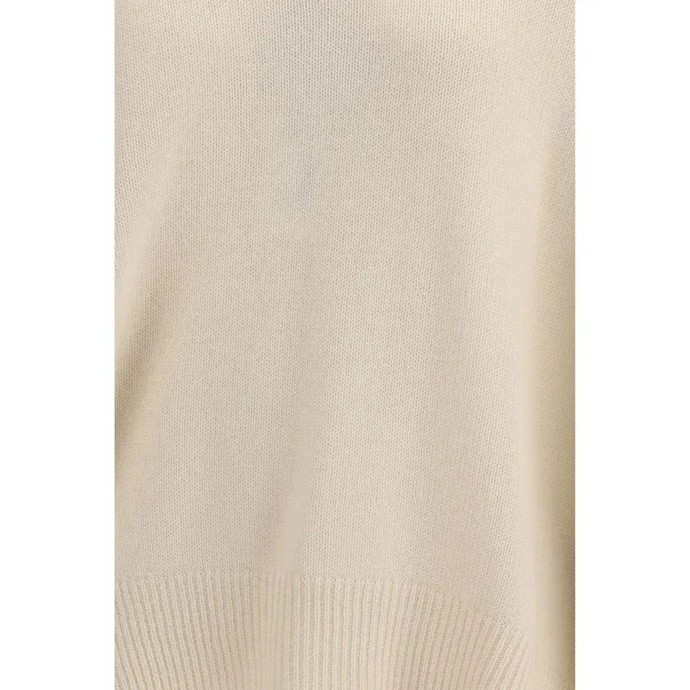 Allude Beige Cashmere Sweater - Zeiniez