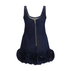 Self-Portrait Blue Cotton Casual Dress - Zeiniez