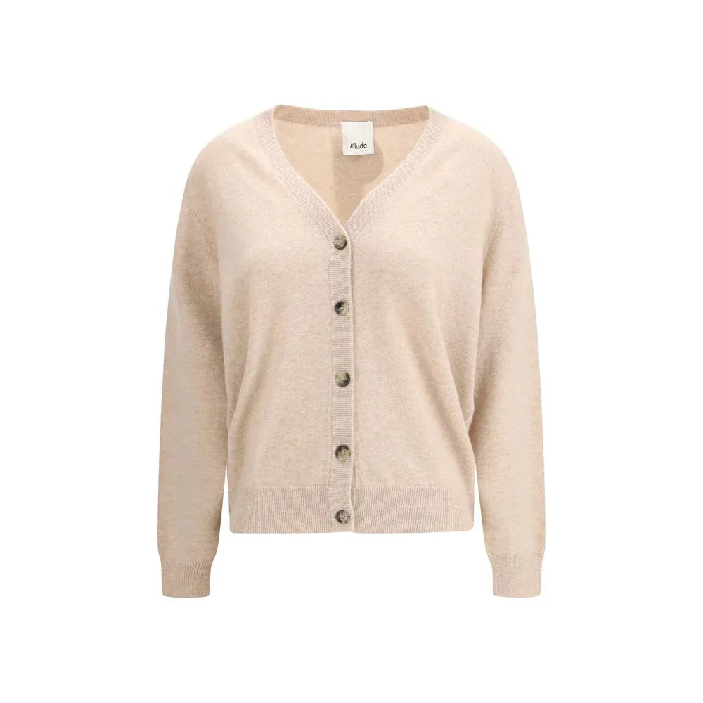 Allude Beige Cashmere Cardigan - Zeiniez
