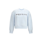 Alexander McQueen Blue Cotton Sweatshirt - Zeiniez