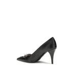 Gucci Black Calf Leather Bos Taurus Mid Heel Pumps - Zeiniez