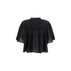 Marant Etoile Black Cotton Blouse - Zeiniez