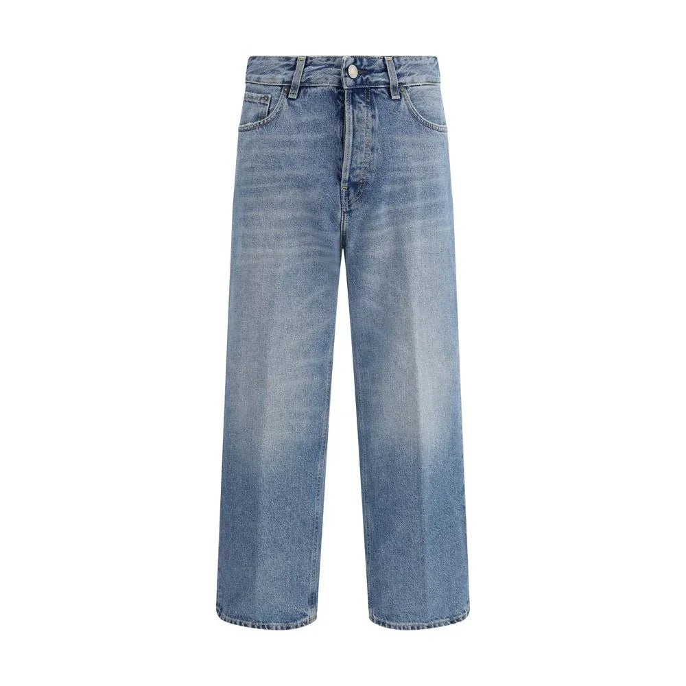Haikure Blue Cotton Boyfriend Jeans - Zeiniez