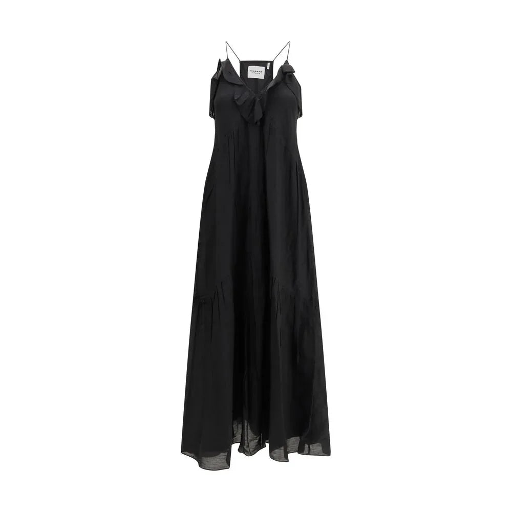 Marant Etoile Black Cotton Casual Dress - Zeiniez