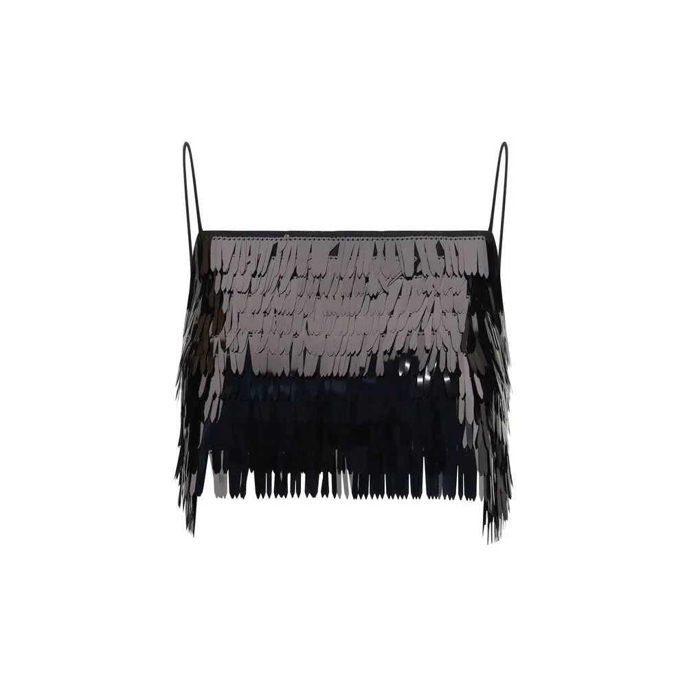 Self-Portrait Black Polyester Blouse - Zeiniez