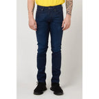 Gas Blue Cotton Slim Fit Jeans - Zeiniez