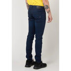 Gas Blue Cotton Slim Fit Jeans - Zeiniez