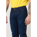 Gas Blue Cotton Slim Fit Jeans - Zeiniez
