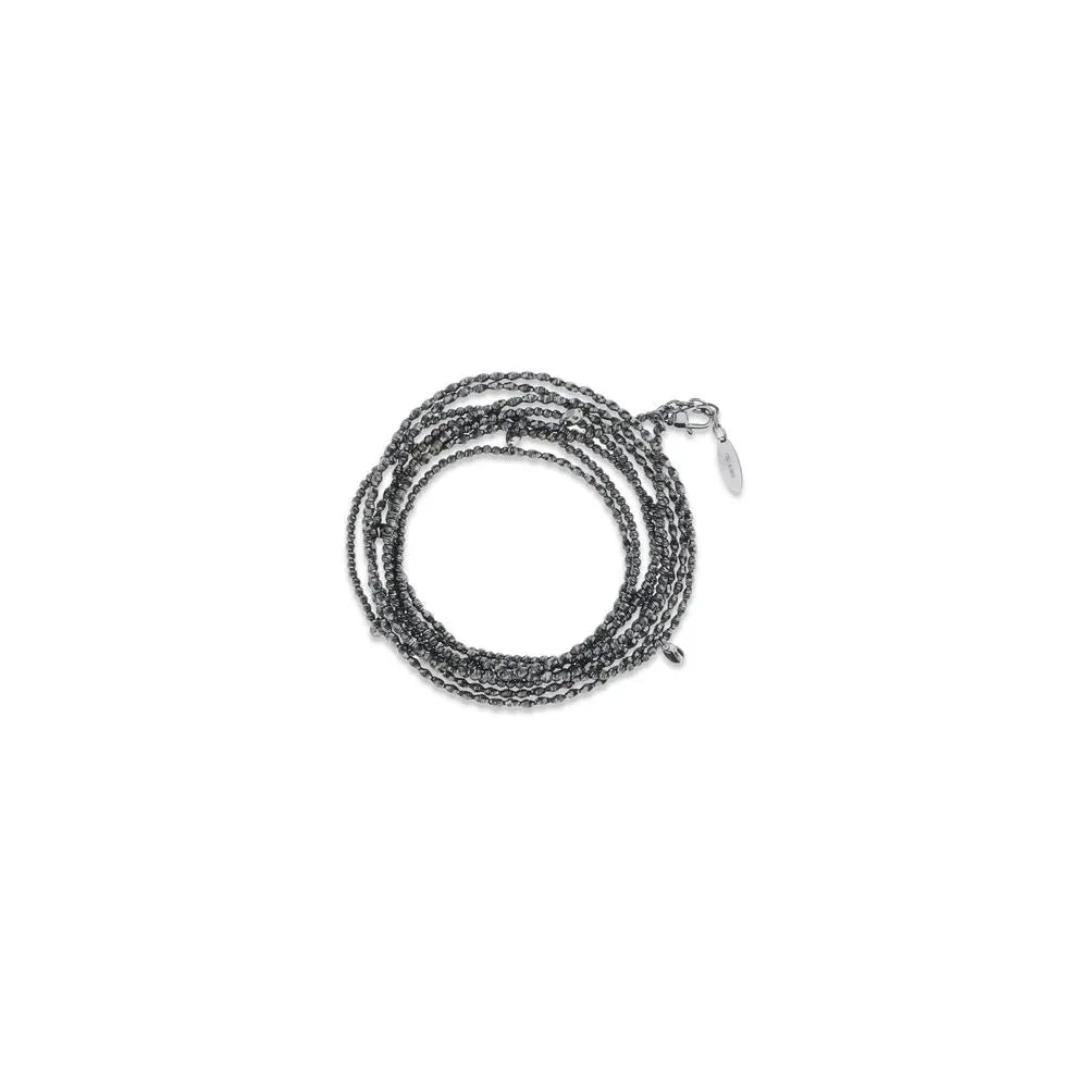Brunello Cucinelli Black Silver Bracelet - Zeiniez