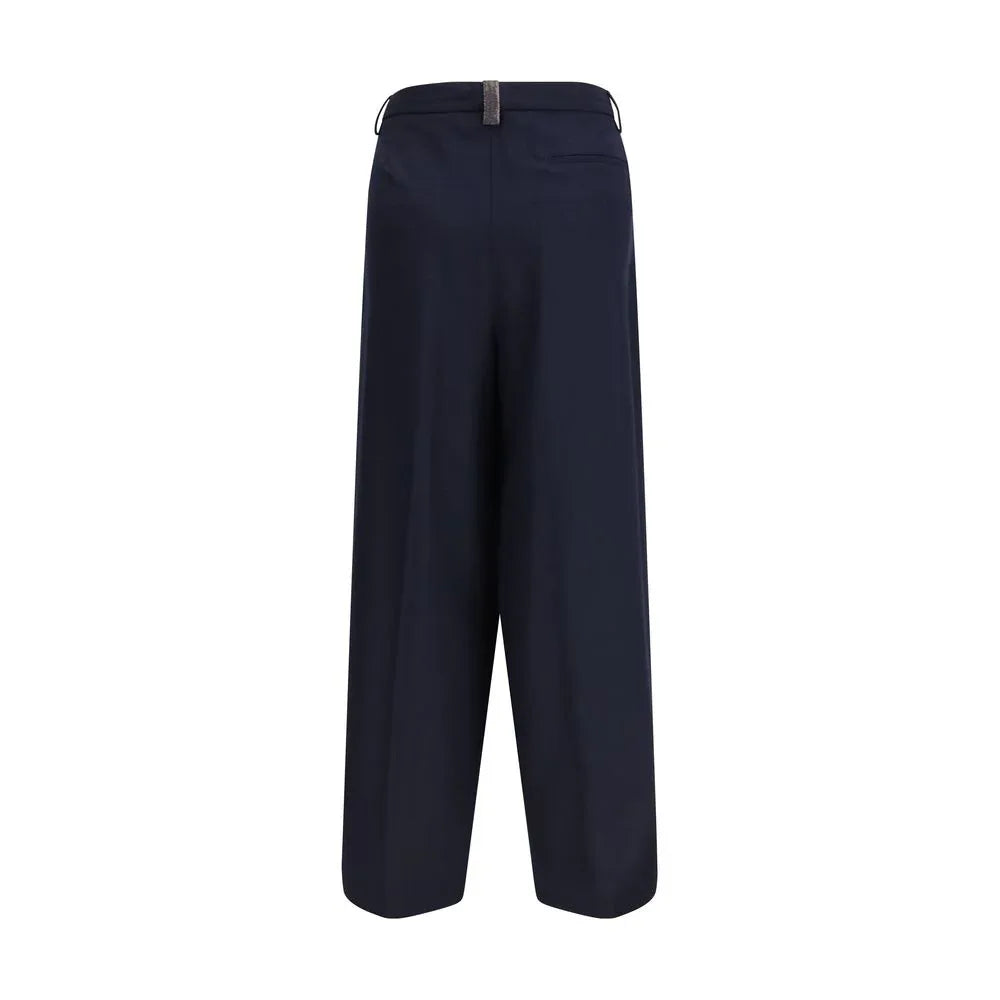 Fabiana Filippi Blue Polyester Casual Pants - Zeiniez