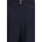 Fabiana Filippi Blue Polyester Casual Pants - Zeiniez