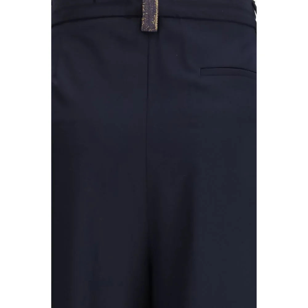 Fabiana Filippi Blue Polyester Casual Pants - Zeiniez