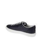 Moncler Blue Calfskin Low Top Sneakers