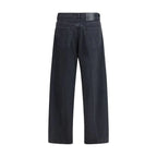 Haikure Black Cotton Straight-Leg Jeans - Zeiniez