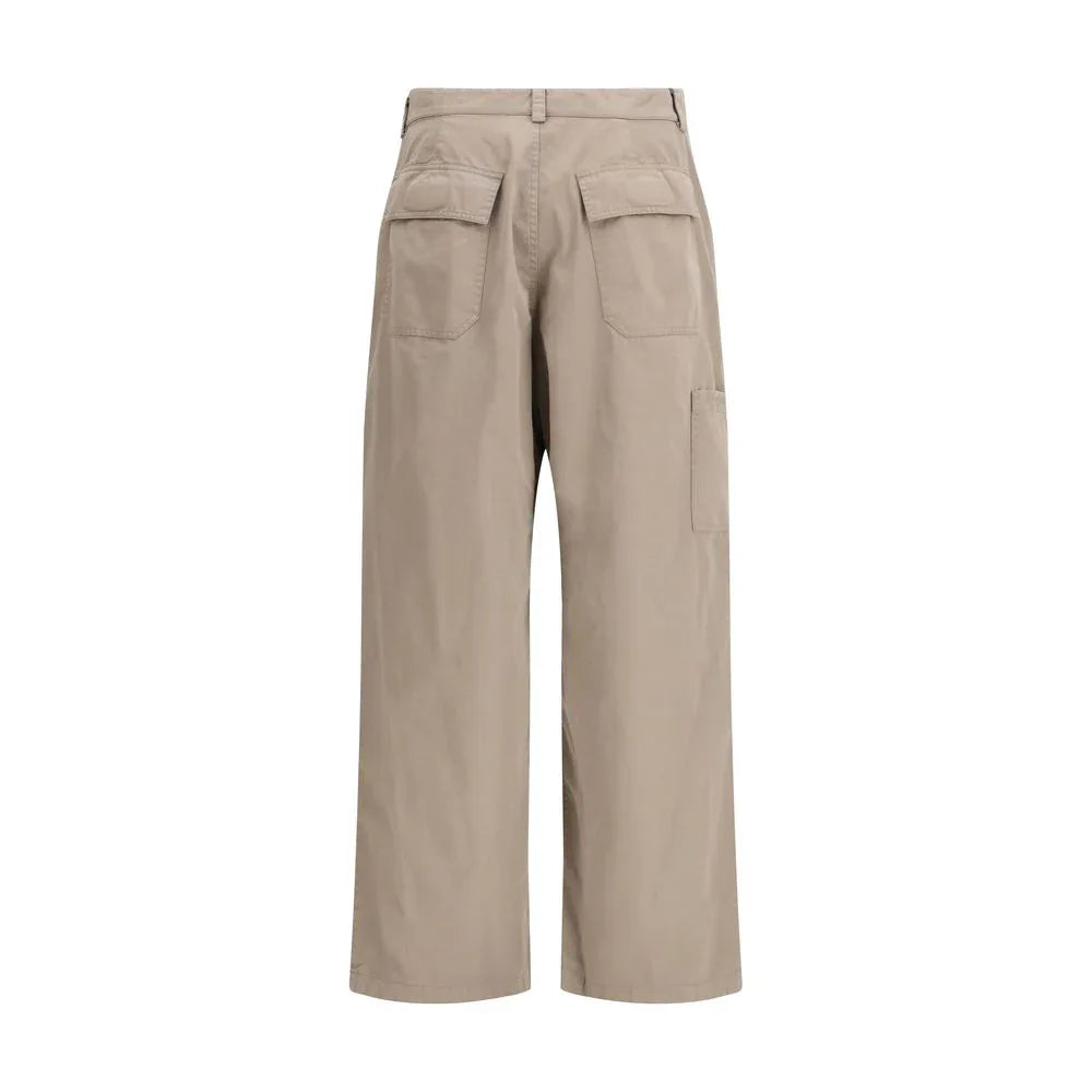 Balenciaga Beige Cotton Casual Pants - Zeiniez