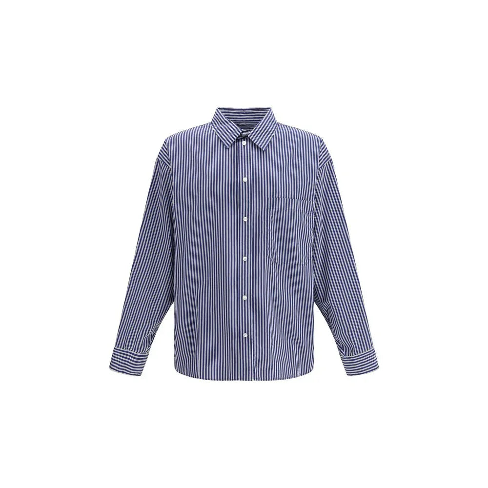 Balenciaga Blue Cotton Pattern Shirt - Zeiniez