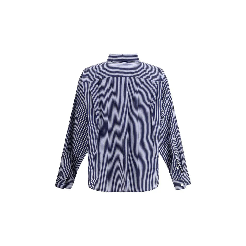 Balenciaga Blue Cotton Pattern Shirt - Zeiniez