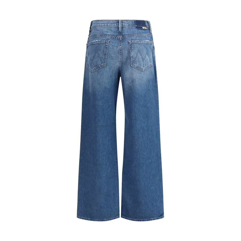 Mother Denim Blue Cotton Flared Jeans - Zeiniez