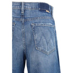 Mother Denim Blue Cotton Flared Jeans - Zeiniez