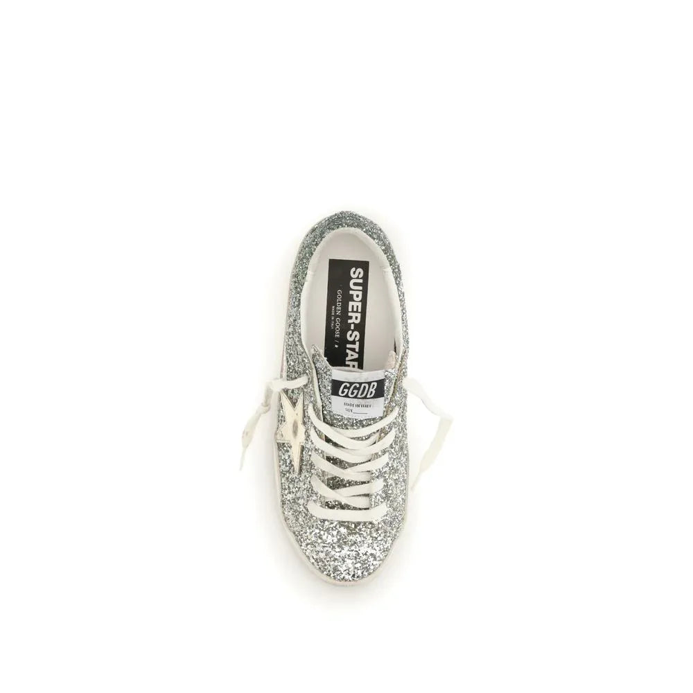 Golden Goose Silver Fabric Low Top Sneakers - Zeiniez