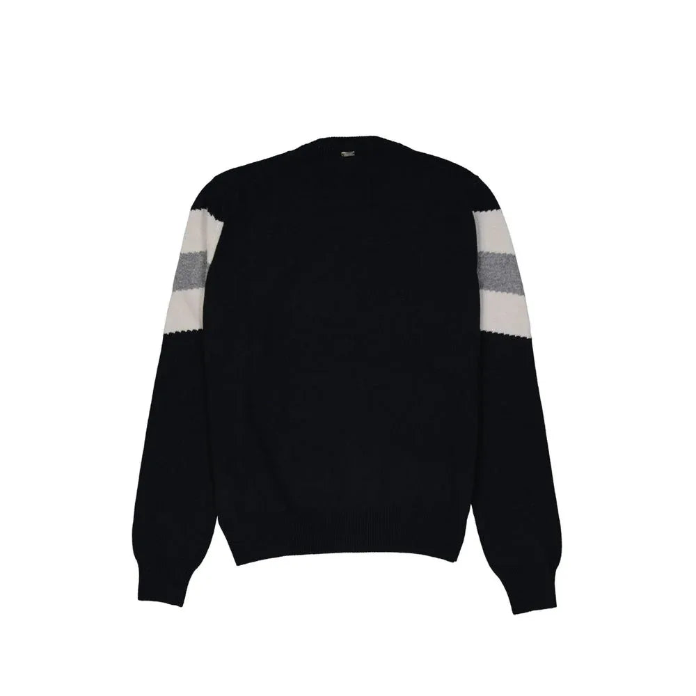 Herno Blue Wool Sweatshirt - Zeiniez