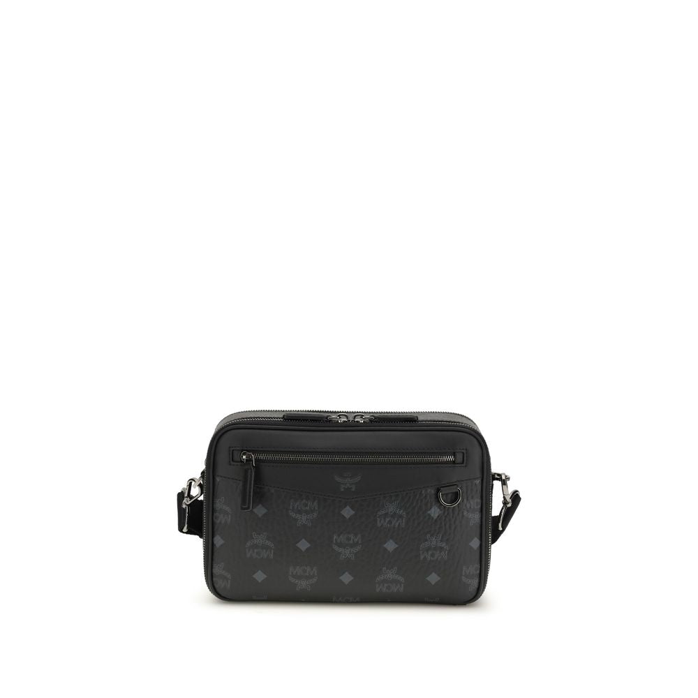 MCM Black Fabric Shoulder Bag