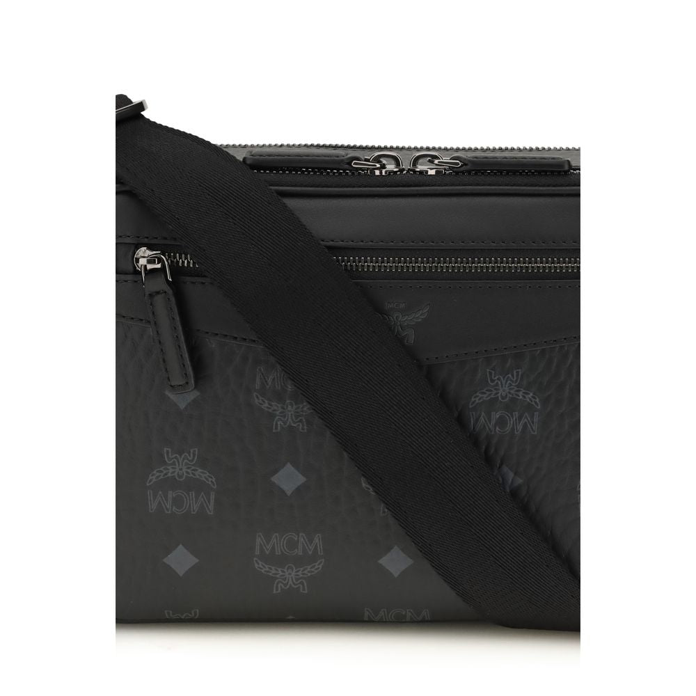 MCM Black Fabric Shoulder Bag