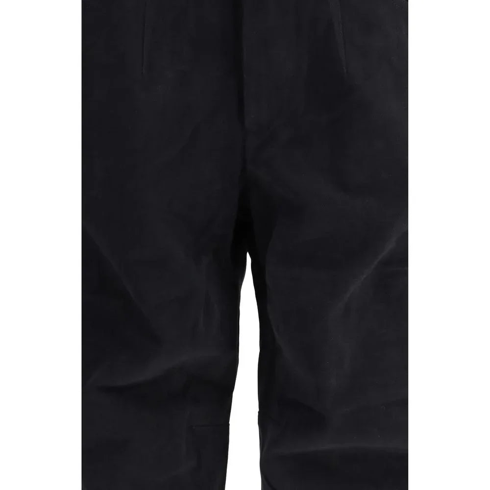 Marant Etoile Black Cotton Casual Pants - Zeiniez