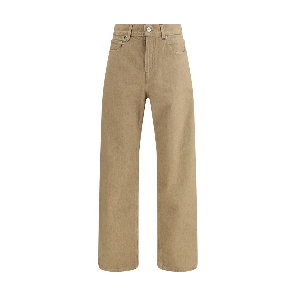 Jacquemus Beige Cotton Straight-Leg Jeans
