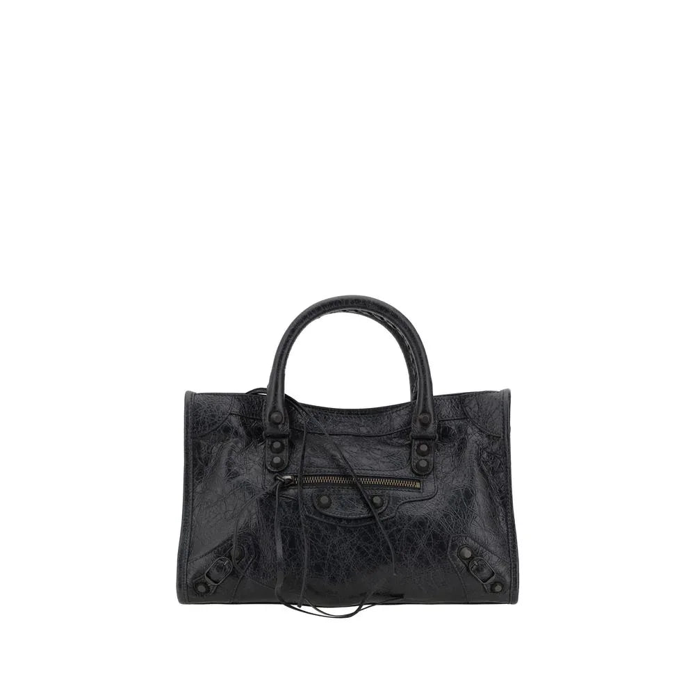 Balenciaga Black Calf Leather Bos Taurus Shoulder Bag - Zeiniez