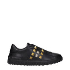 Valentino Garavani Black Leather Sneakers - Zeiniez