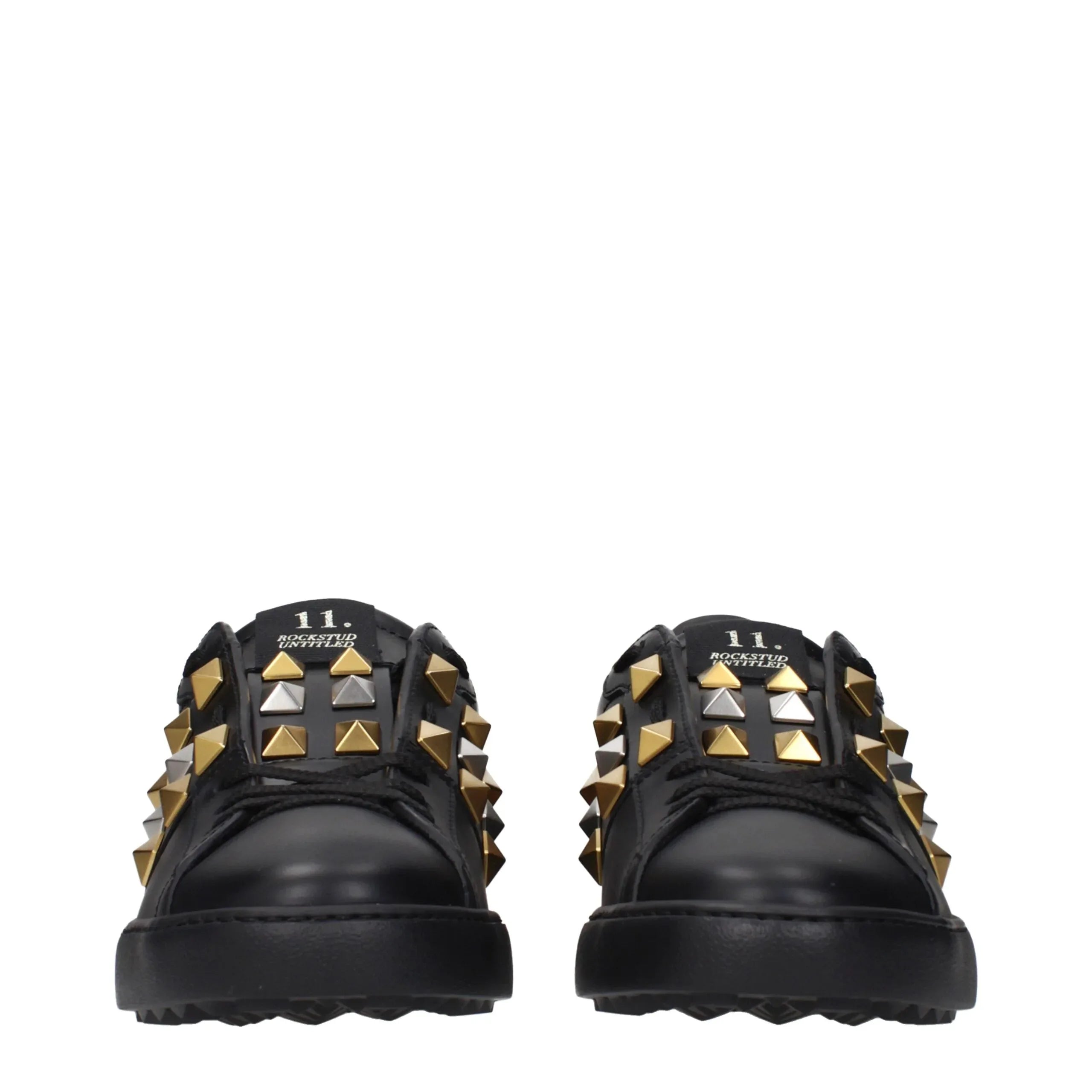 Valentino Garavani Black Leather Sneakers - Zeiniez