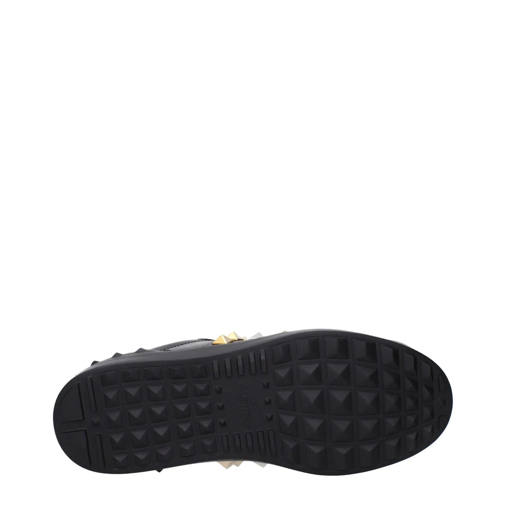 Valentino Garavani Black Leather Sneakers - Zeiniez